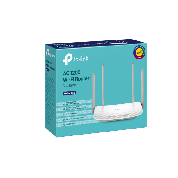 TPLink Archer C50 AC1200 Wireless Dual Band Router