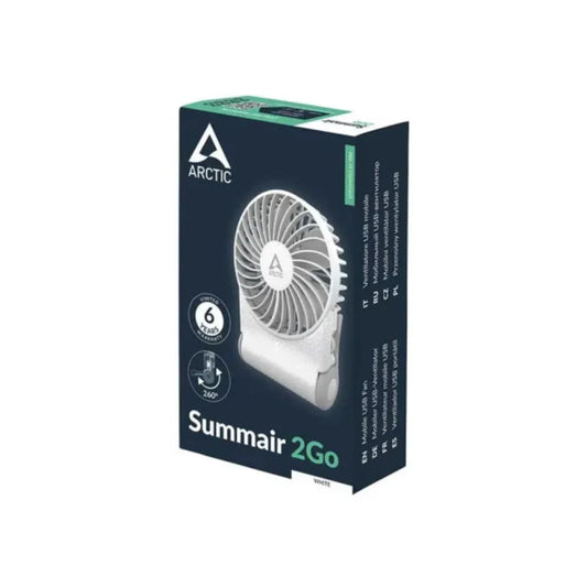 ARCTIC Summair 2Go Powerful Handheld Fan ( White )