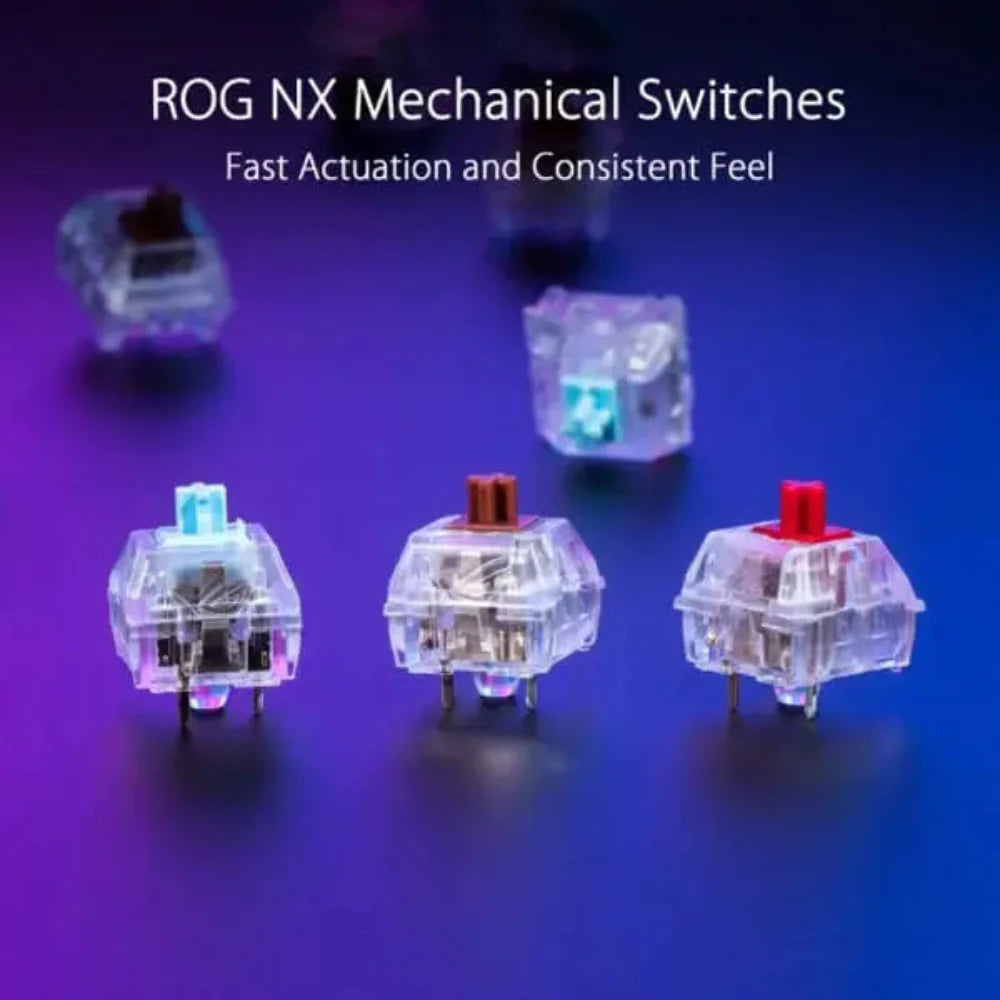 ASUS Rog Strix Scope NX Deluxe Full Size Mechanical Wireless Gaming Keyboard ( Black ) ( Red Switch )