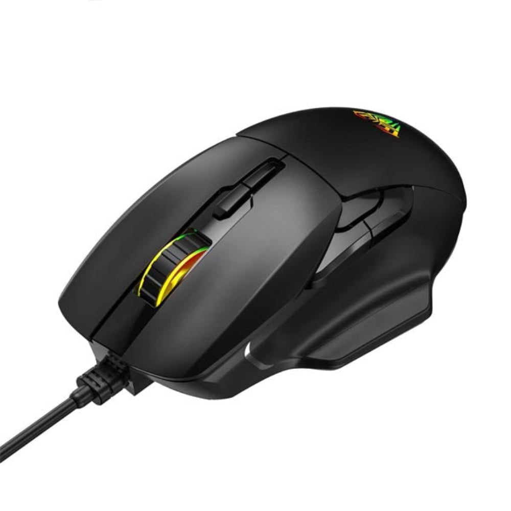AULA F815 Wired Ergonomic Gaming Mouse ( F815 ) ( 12800DPI / 7 Macro Buttons )