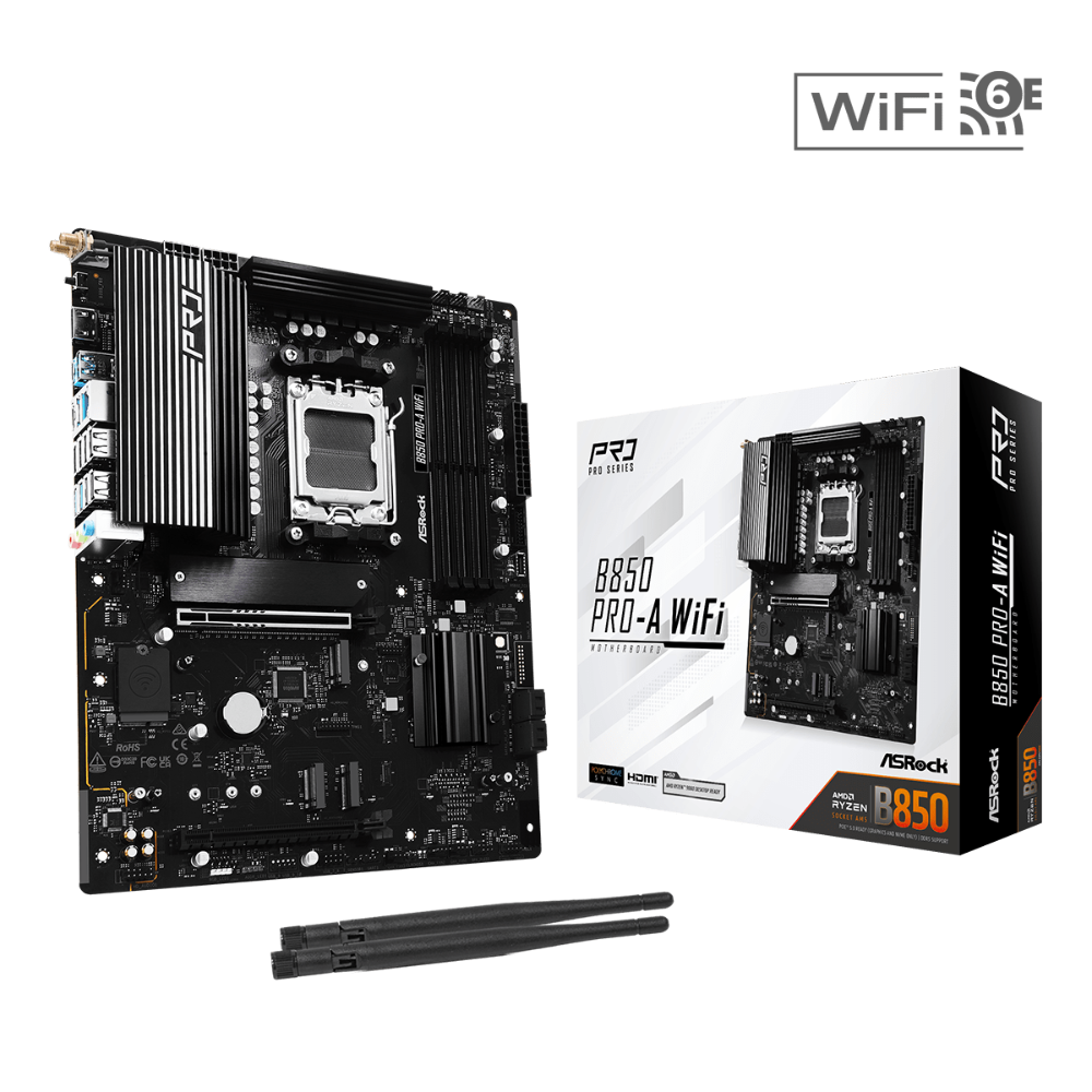 ASROCK B850 Pro-A Wifi6e DDR5 AMD Motherboard