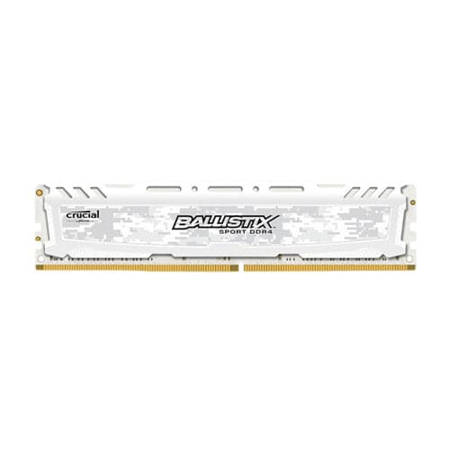 CRUCIAL Ballistix Sport 16GB ( 16GB x 1 ) 2400MHz DDR4 RAM ( White )