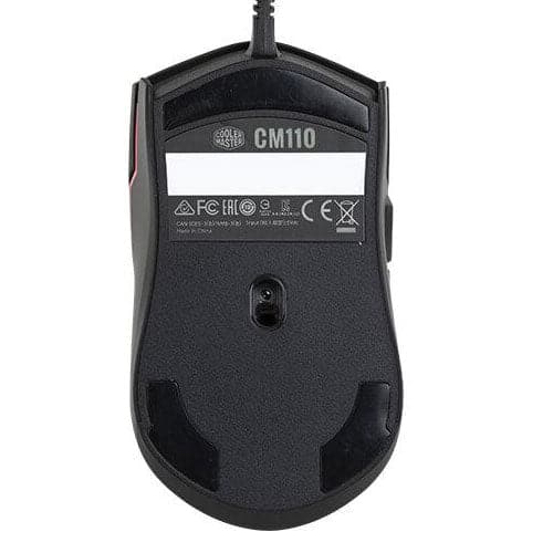 COOLER MASTER CM110 Wired Ergonomic Gaming Mouse ( CM-110-KKWO1 ) ( 6000DPI / 6 Macro Buttons ) ( Black )