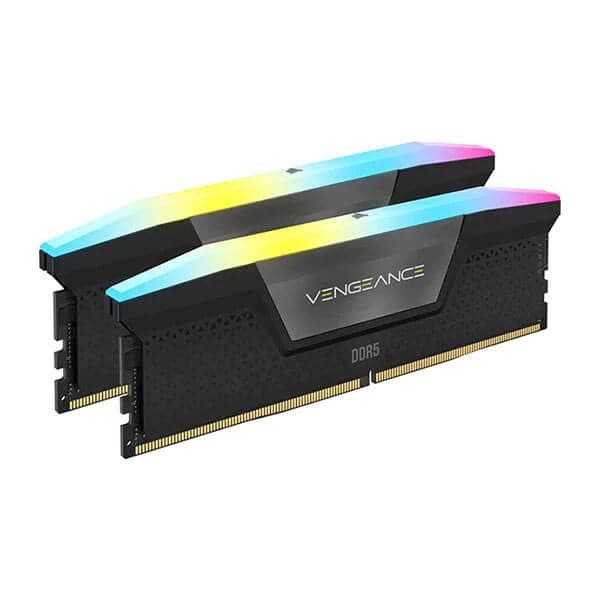 CORSAIR Vengeance RGB 64GB ( 32GB x 2 ) 6400MHz DDR5 RAM (Black) ( CL32 )