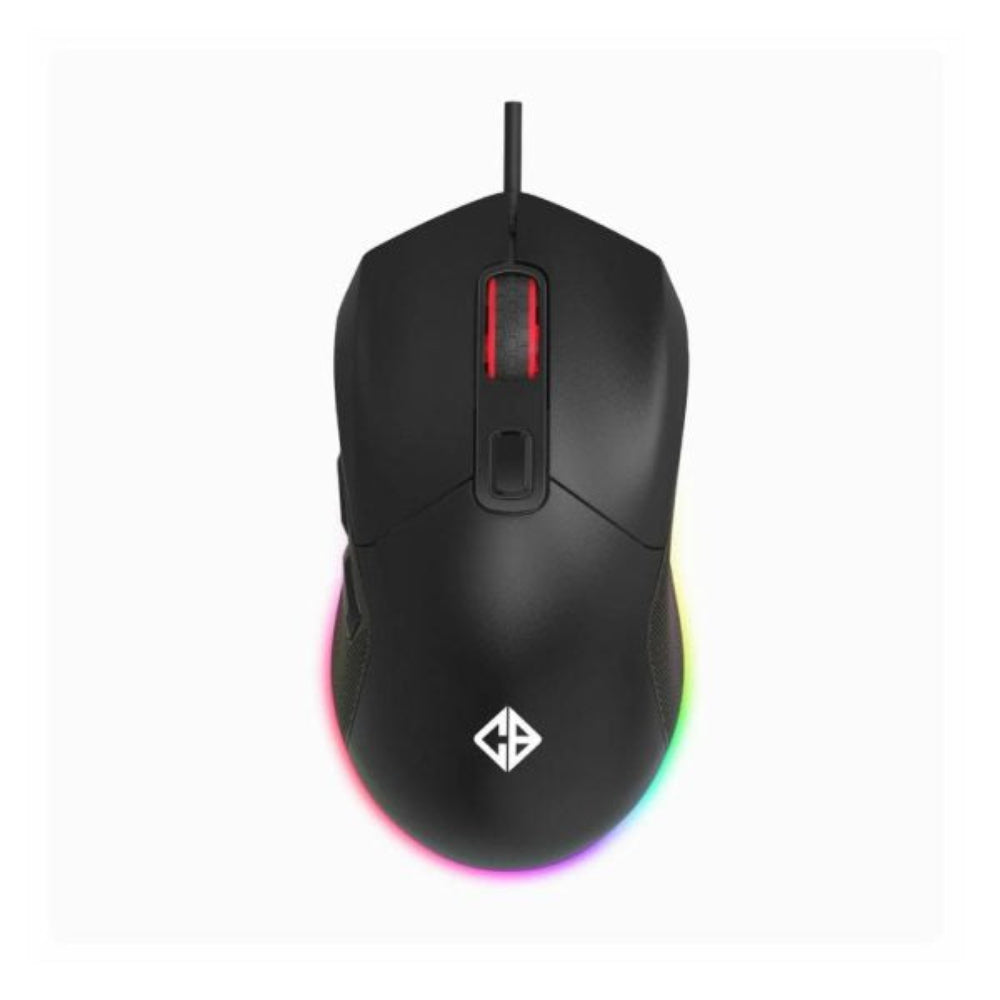 COSMIC BYTE Firestorm Wired Ergonomic RGB Gaming Mouse ( 12400DPI / 7 Macro Buttons ) ( Black )