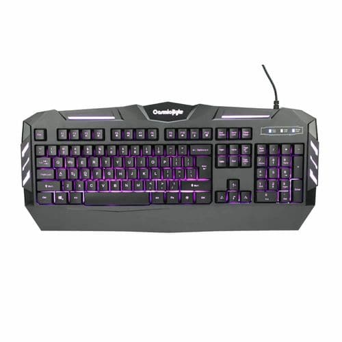 COSMIC BYTE Dark Matter Full Size Membrane Wired Gaming Keyboard ( Black )