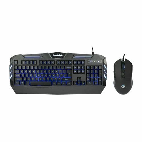 COSMIC BYTE Dark Matter Full Size Membrane Wired Gaming Keyboard ( Black )