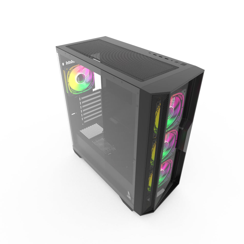 TAG Gamerz Andromeda RGB MATX Mid Tower Cabinet (Black)