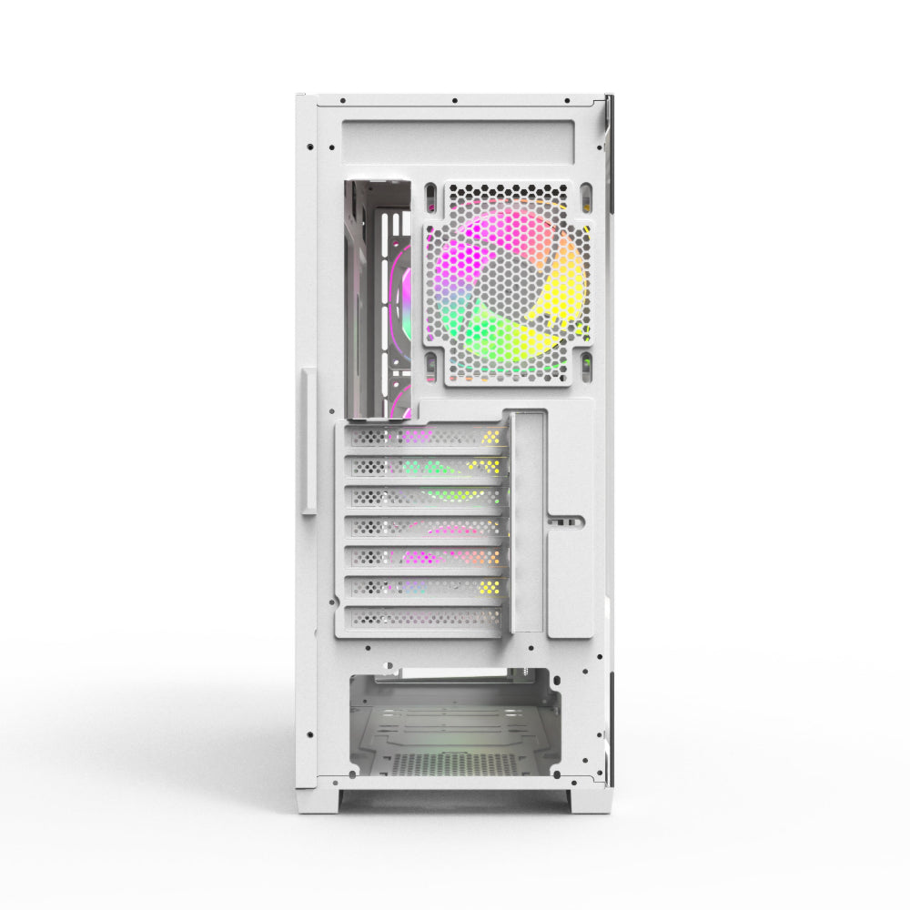 TAG Gamerz Andromeda RGB MATX Mid Tower Cabinet (White)
