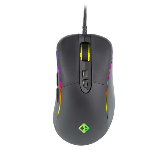 COSMIC BYTE Equinox Alpha Wired Ergonomic Gaming Mouse (5000DPI/7 Macro Buttons) (Black)