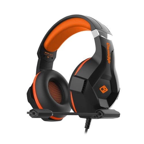 COSMIC BYTE H11 3.5mm Wired Stereo Gaming Headphone With Mic ( Orange ) ( PC/PS4/X Box One/Laptops/Mobiles )