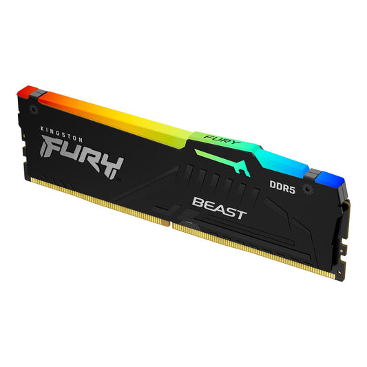 KINGSTON Fury Beast RGB 16GB ( 16GB x 1 ) 6000MHz DDR5 RAM ( Black ) ( CL30 )