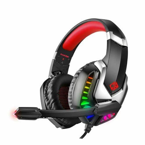 COSMIC BYTE G2050 RGB 3.5mm Wired Stereo Gaming Headphone With Mic ( Red )