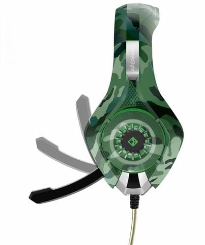 COSMIC BYTE GS410 RGB 3.5mm Wired Stereo Gaming Headphone With Mic (Camo Green)