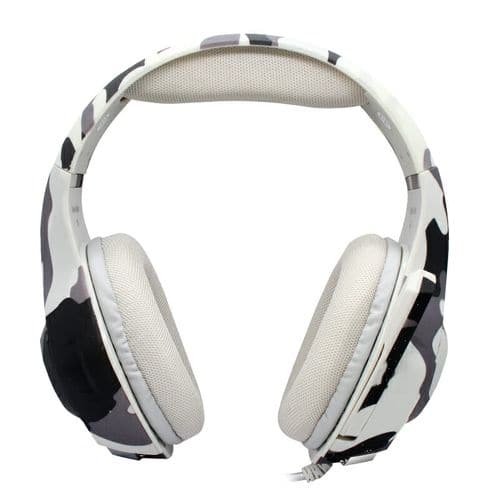 COSMIC BYTE GS410 RGB 3.5mm Wired Stereo Gaming Headphone With Mic (Camo Grey)