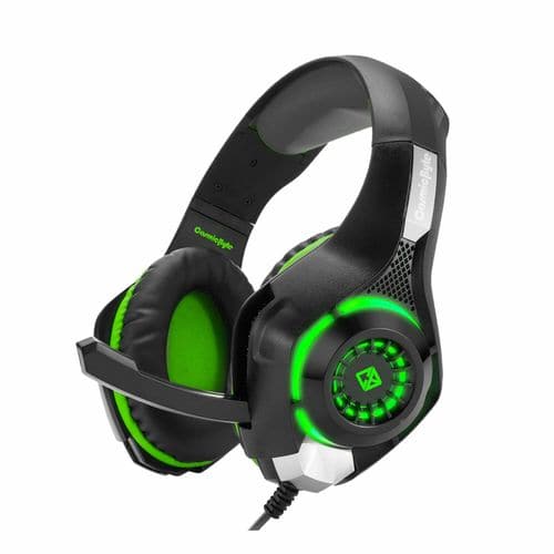 COSMIC BYTE GS420 3.5mm Wired Stereo Gaming Headphone With Mic ( Green )
