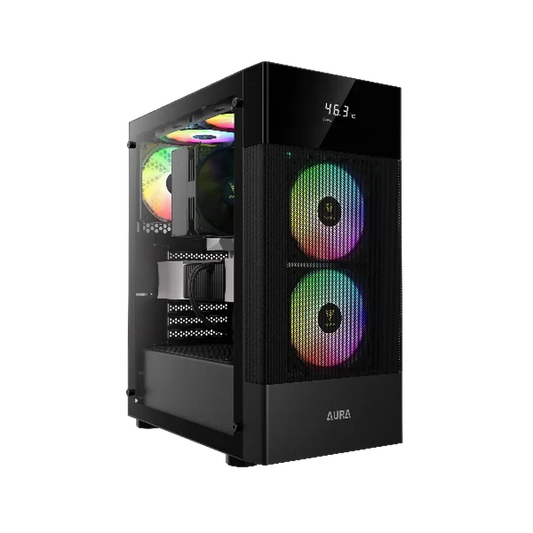 GAMDIAS Aura GC5 ATX ARGB Mid Tower Cabinet ( Black )