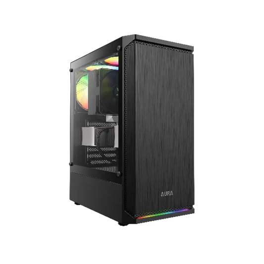 GAMDIAS Aura GC8 ATX Mid Tower ARGB Cabinet ( Black )