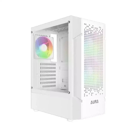 GAMDIAS Aura GC7 ATX Mid Tower ARGB Cabinet ( White )