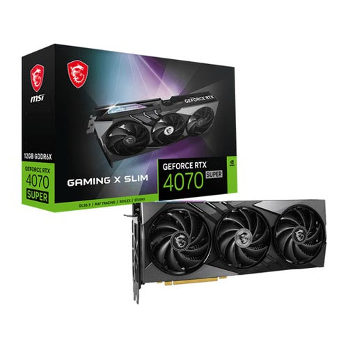 MSI GeForce RTX 4070 Super Gaming X Slim 12GB Nvidia Graphic Card