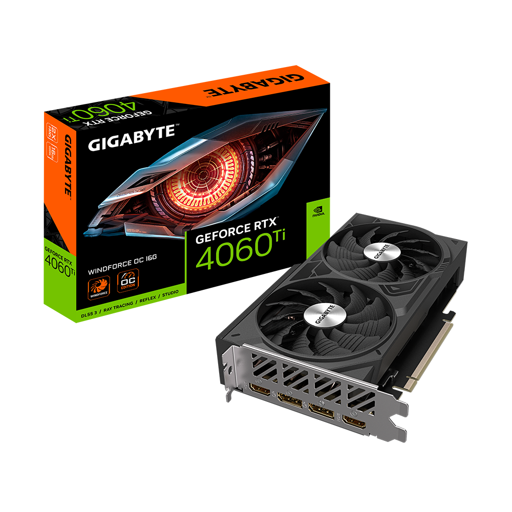 GIGABYTE GeForce RTX 4060 Ti WindForce OC 16GB Nvidia Graphic Card