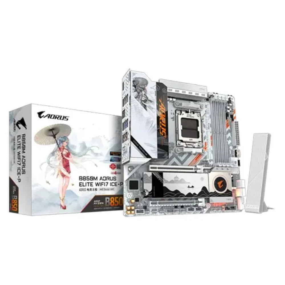 GIGABYTE B850M Aorus Elite ICE-P Wifi7 DDR5 AMD Motherboard