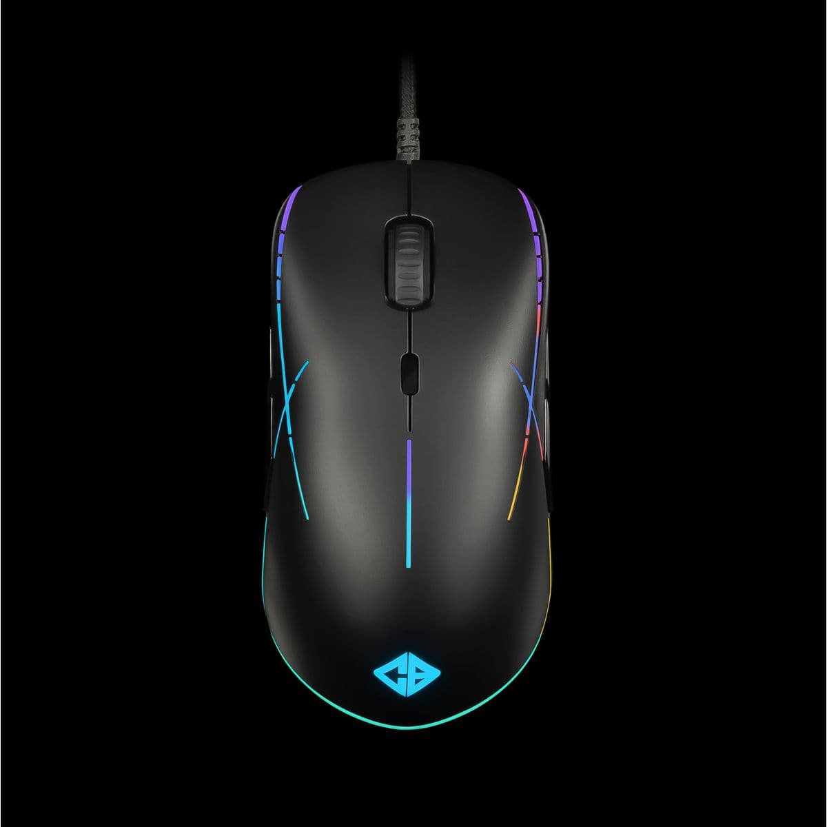 COSMIC BYTE Gravity Wired Ambidextrous RGB Gaming Mouse ( 6400DPI / 8 Macro Buttons ) ( Black )