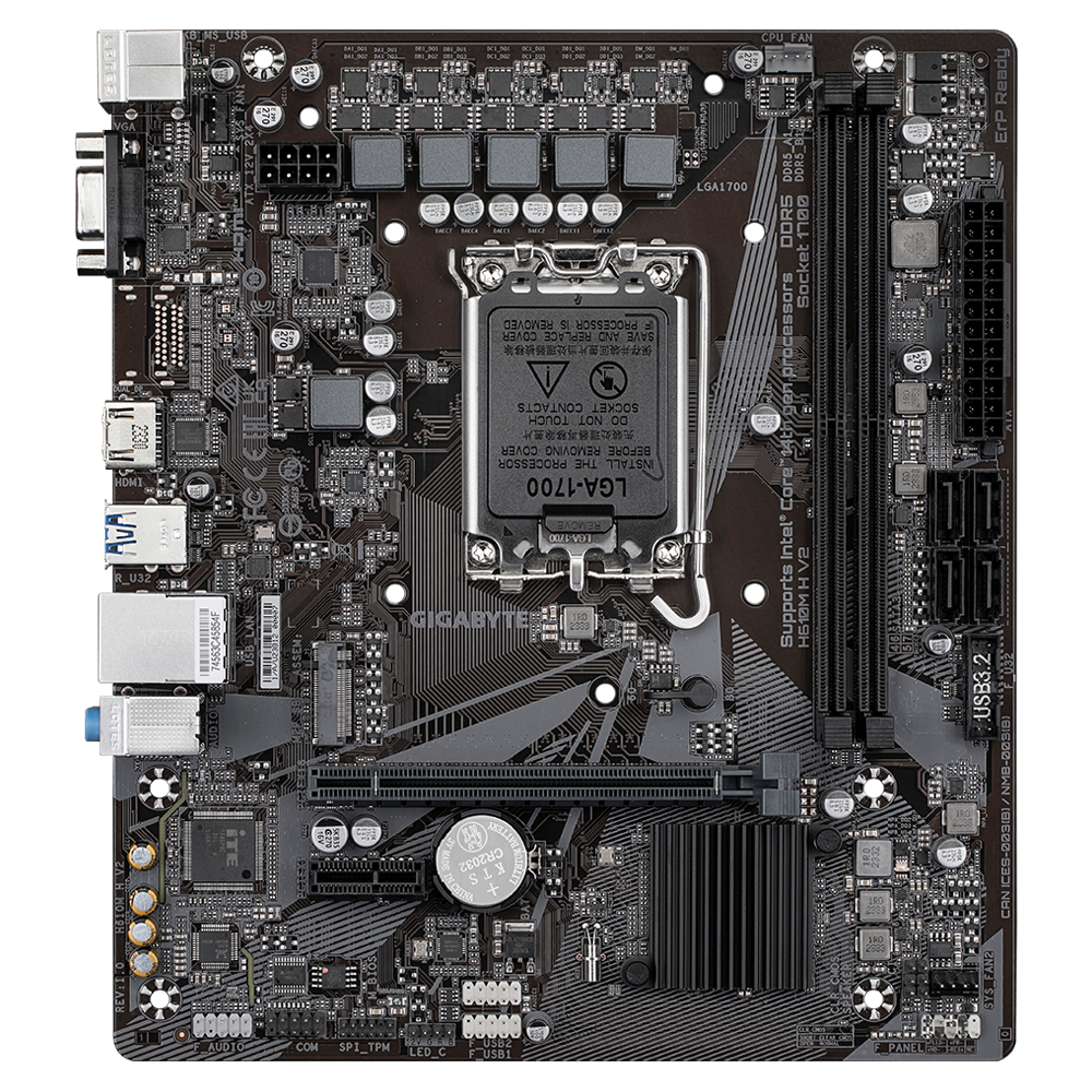 GIGABYTE H610M H V2 DDR5 Intel Motherboard
