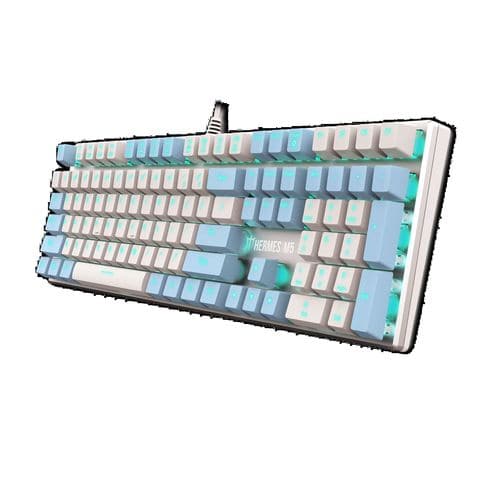 GAMDIAS Hermes M5 Full Size Mechanical Wired Gaming Keyboard ( Black ) ( Blue Clicky Switch )