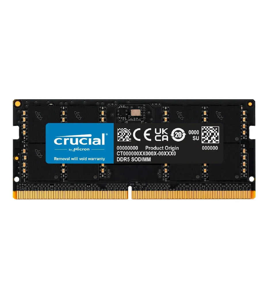 CRUCIAL 16GB ( 16GB x 1 ) 5600MHz DDR5 Laptop RAM ( CL46 )