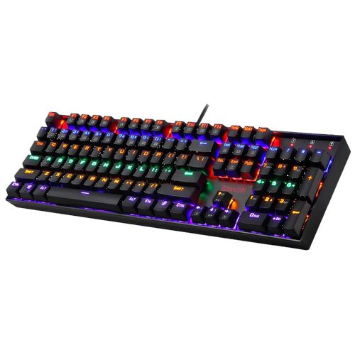 REDRAGON Vara K551 Full Size Rainbow Backlit Wired Mechanical Gaming Keyboard ( Black ) ( Red Switch )