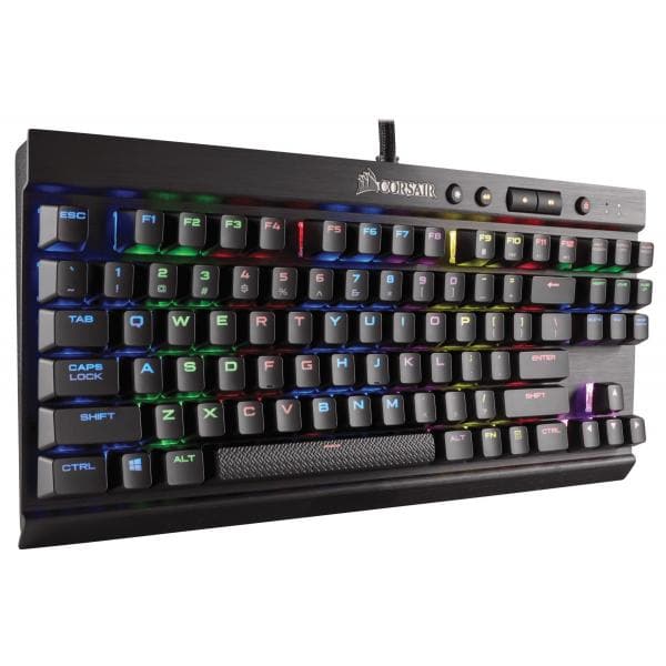 CORSAIR K65 LUX Tenkeyless Mechanical Wired Gaming Keyboard ( Black ) ( Cherry MX Red Switch ) ( CH-9110010-NA )