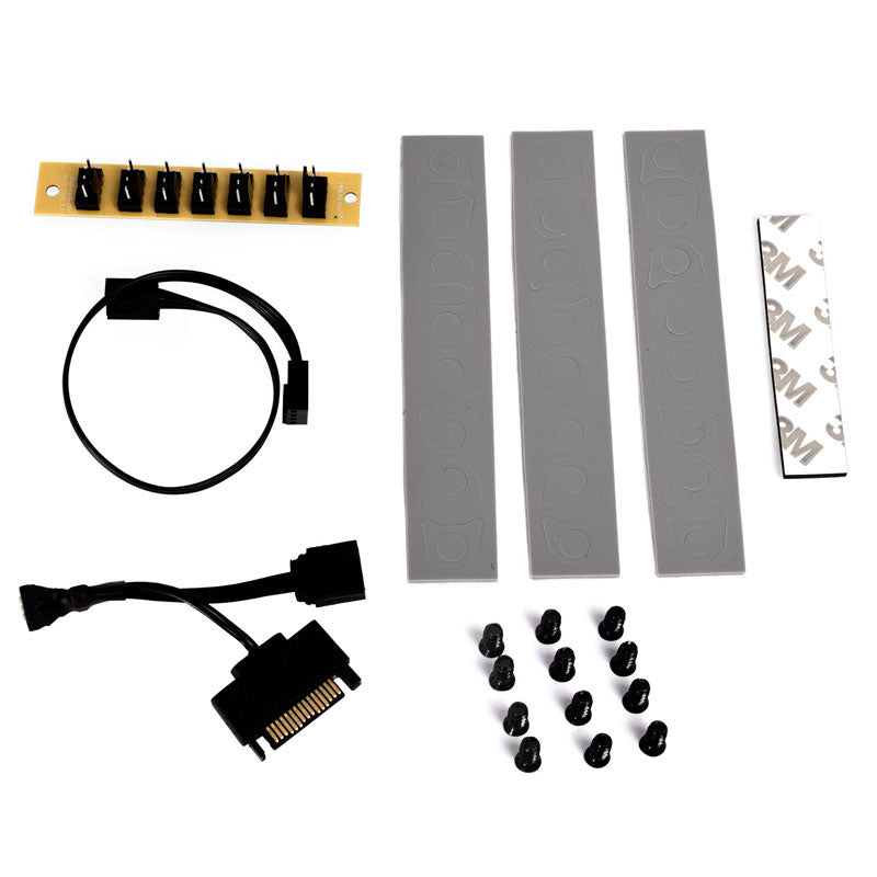 LIAN LI Bora Lite 120mm RGB Cabinet Fan (Silver) ( Triple Pack )