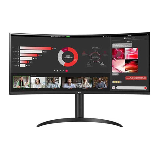 LG 34WR55QC-B 34 Inch 2K WQHD IPS Panel 100Hz 99% SRGB 5MS AMD Freesync Professional Curved Monitor