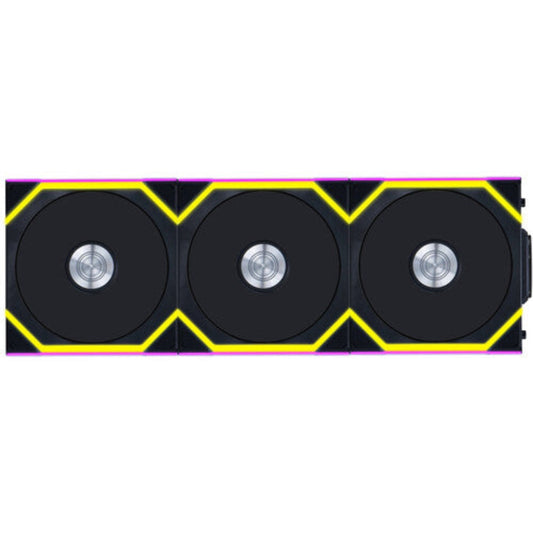 LIAN LI Uni Fan SL120 120mm ARGB Wireless Reverse Blade Cabinet Fan (Black) (Triple Pack)