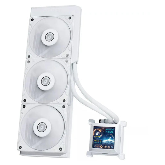 LIAN LI Hydroshift LCD 360S 360mm CPU Liquid Cooler ( White )