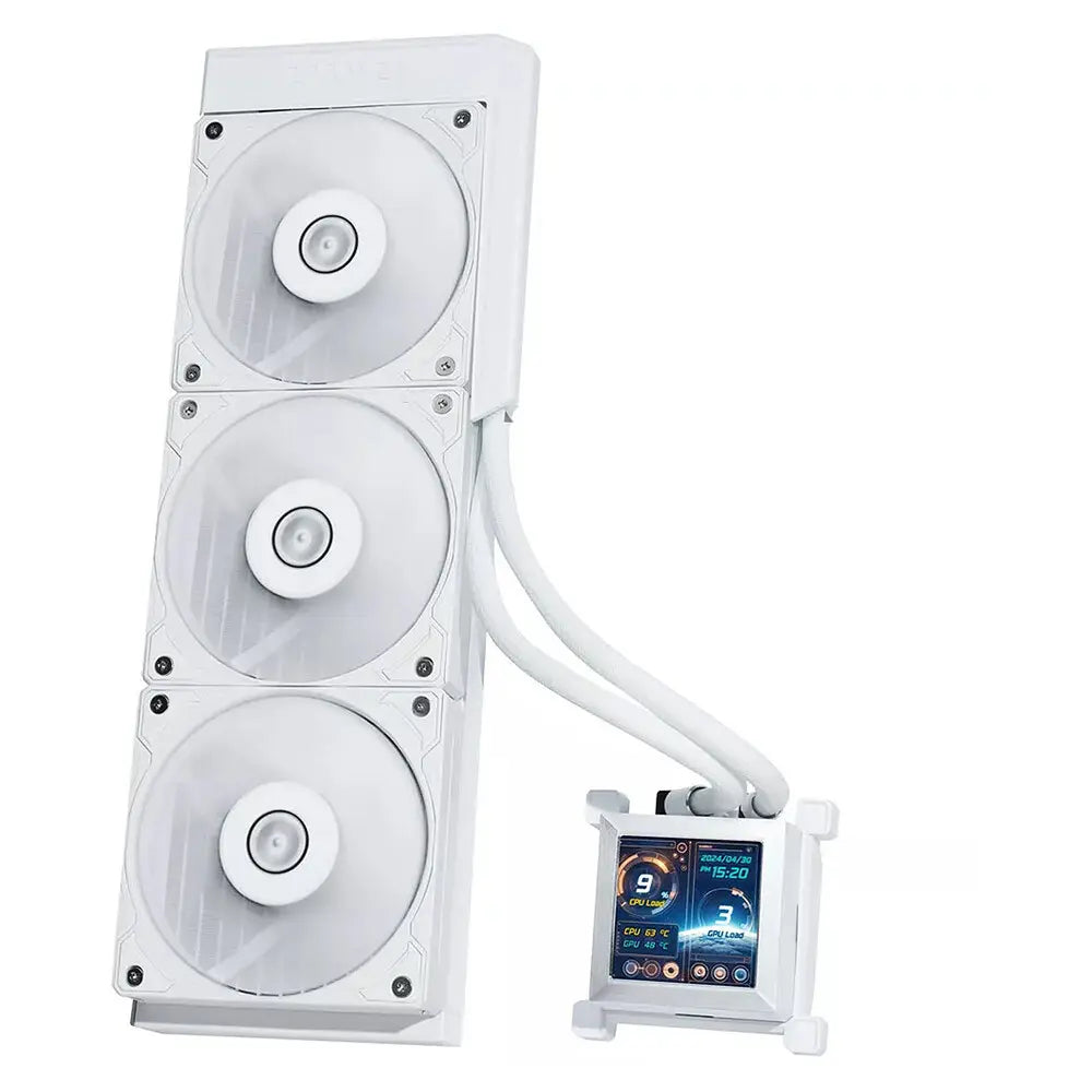 LIAN LI Hydroshift LCD 360S 360mm CPU Liquid Cooler ( White )