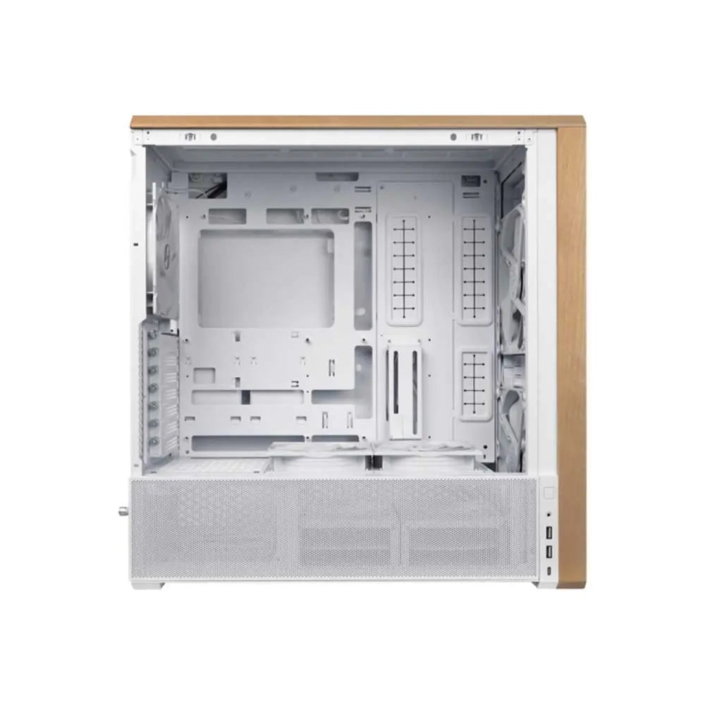 LIAN LI Lancool 217 Wood EATX Mid Tower Cabinet ( White )