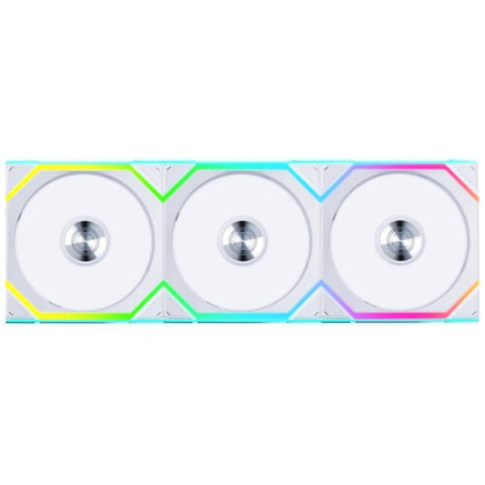 LIAN LI Uni Fan SL120 120mm ARGB Wireless Cabinet Fan (White) (Triple Pack)