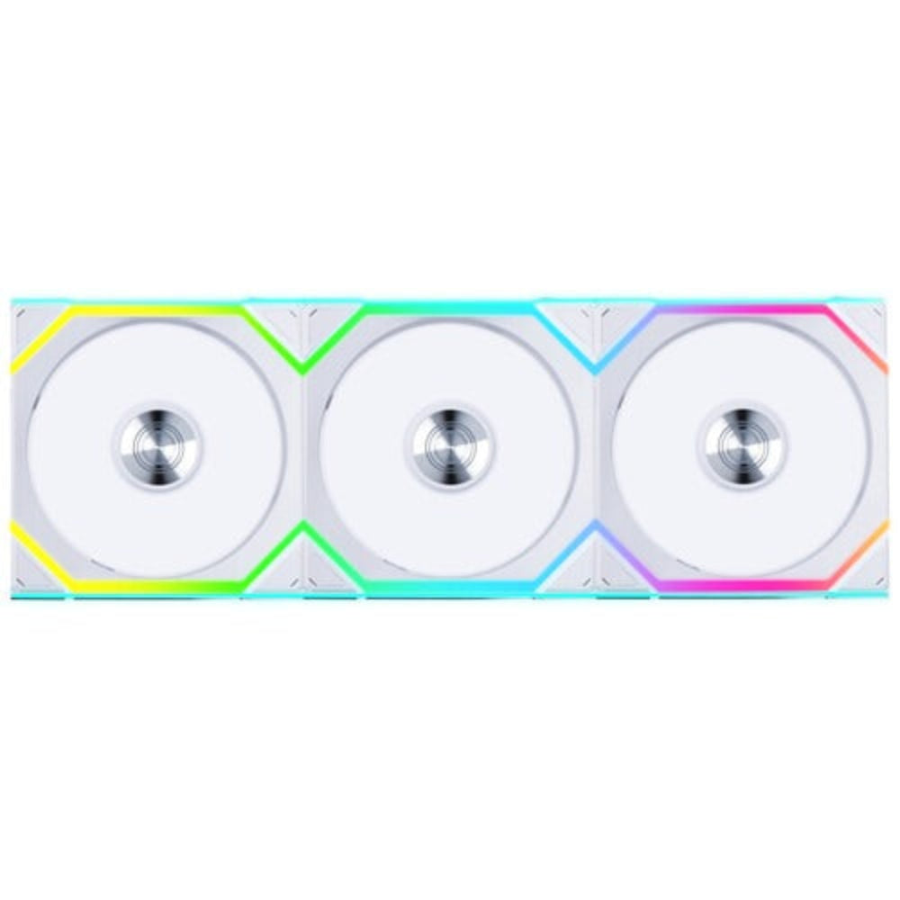LIAN LI Uni Fan SL120 120mm ARGB Wireless Cabinet Fan (White) (Triple Pack)