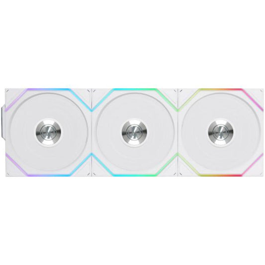 LIAN LI Uni Fan TL120 120mm Wireless ARGB Cabinet Fan (White) (TriplePack)