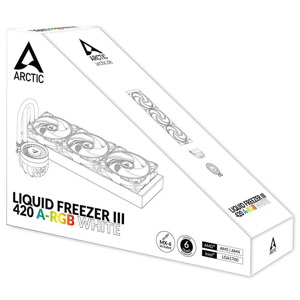 ARCTIC Liquid Freezer III 420mm ARGB CPU Liquid Cooler ( White ) ( Liquid Freezer 3 )