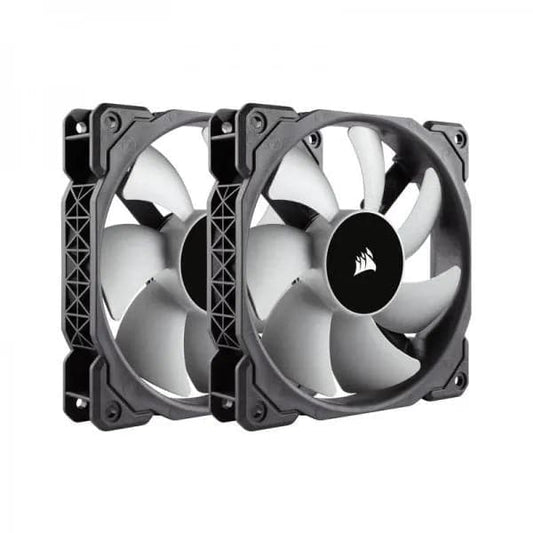 CORSAIR ML120 120mm Cabinet Fan (Black) (Dual Pack)