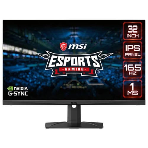 MSI Optix MAG321QR 31.5 Inch 2K 165Hz IPS Panel 127.1% SRGB 1ms Nvidia G-Snyc Gaming Monitor