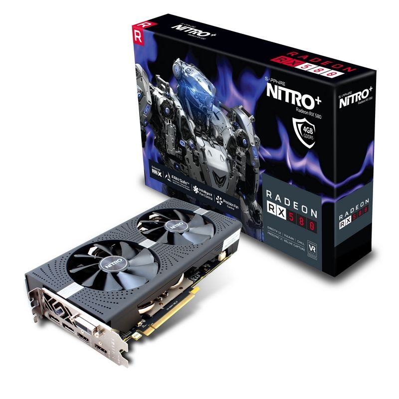 SAPPHIRE Radeon RX 580 Nitro 4GB AMD Graphic Card