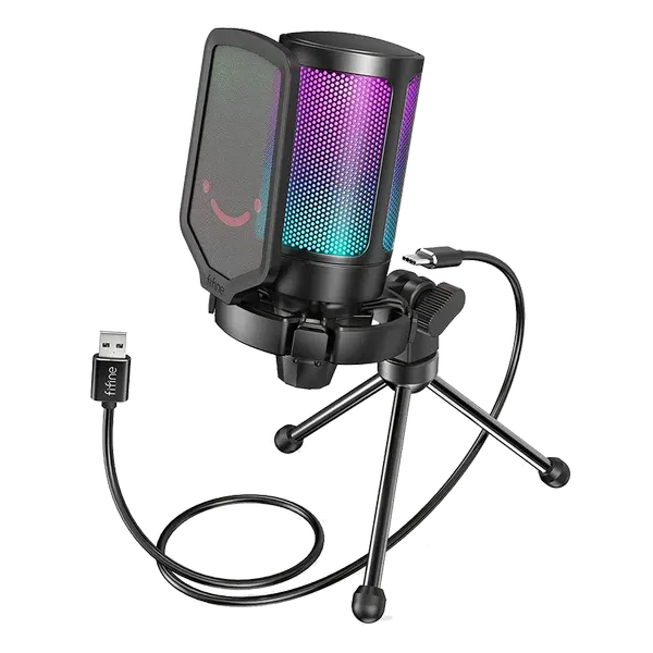 FIFINE Ampligame A6V USB Gaming Microphone (Black)
