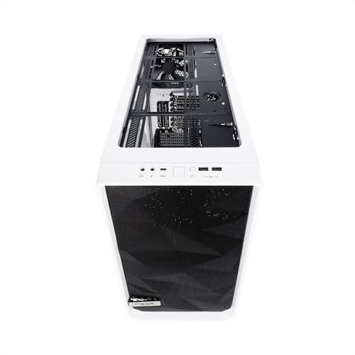 FRACTAL DESIGN Meshify S2 Clear EATX Mid Tower Cabinet (White)