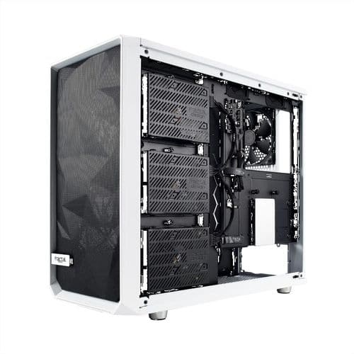 FRACTAL DESIGN Meshify S2 Clear EATX Mid Tower Cabinet (White)