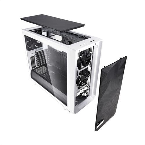 FRACTAL DESIGN Meshify S2 Clear EATX Mid Tower Cabinet (White)
