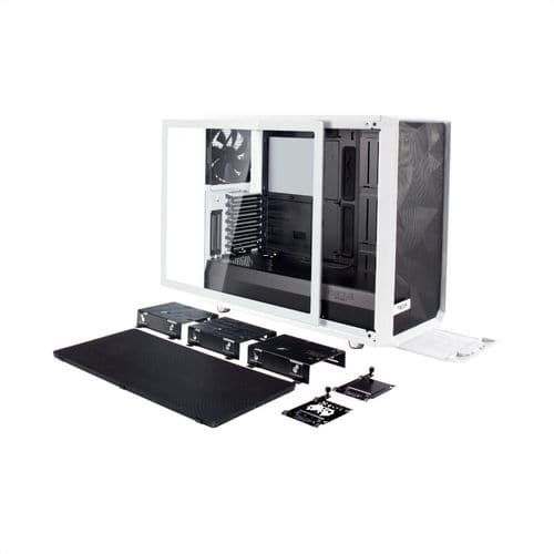 FRACTAL DESIGN Meshify S2 Clear EATX Mid Tower Cabinet (White)
